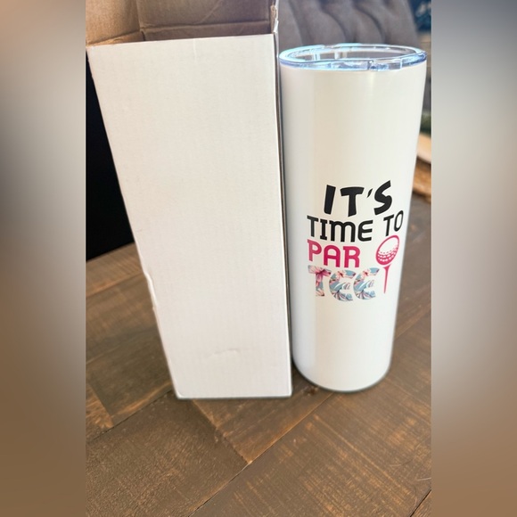 White Golf Tumbler women’s preppy nwt - Picture 1 of 3